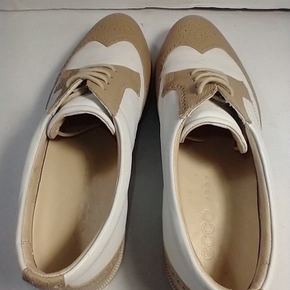 Ecco Hydromax Wingtip Oxford Golf Shoes Women’s sz 8(39). - Picture 7 of 10
